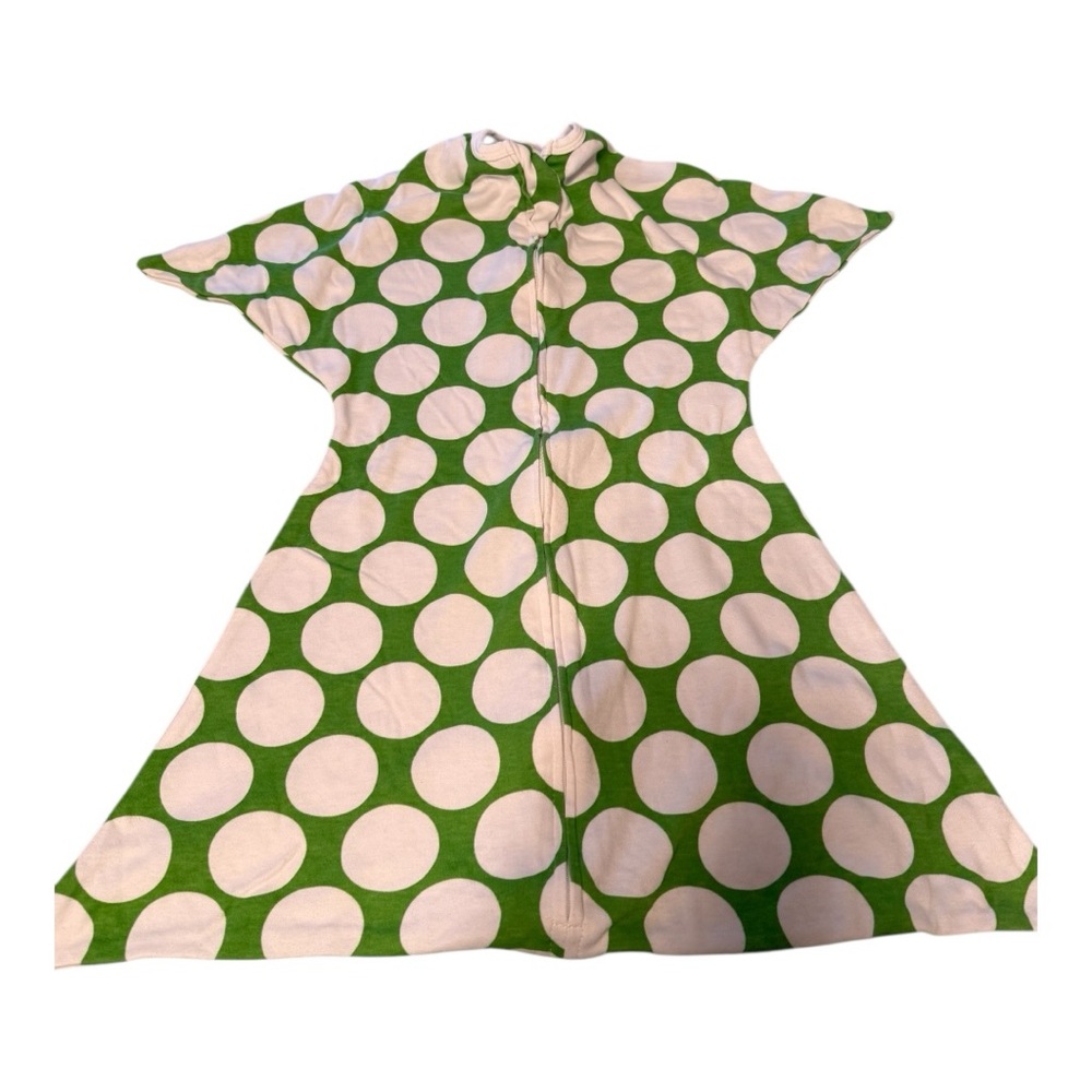 Green and white Dot Zipadee Zip sleep sack